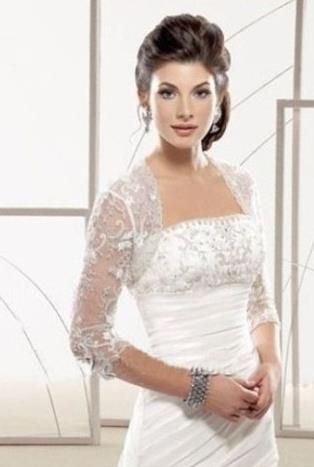 BOLERO BRANCO MANGA 3/4